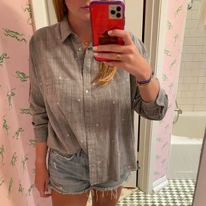 Zara Button up star top